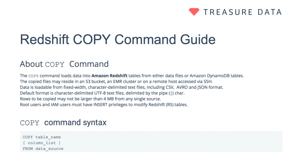 redshift copy command truncation